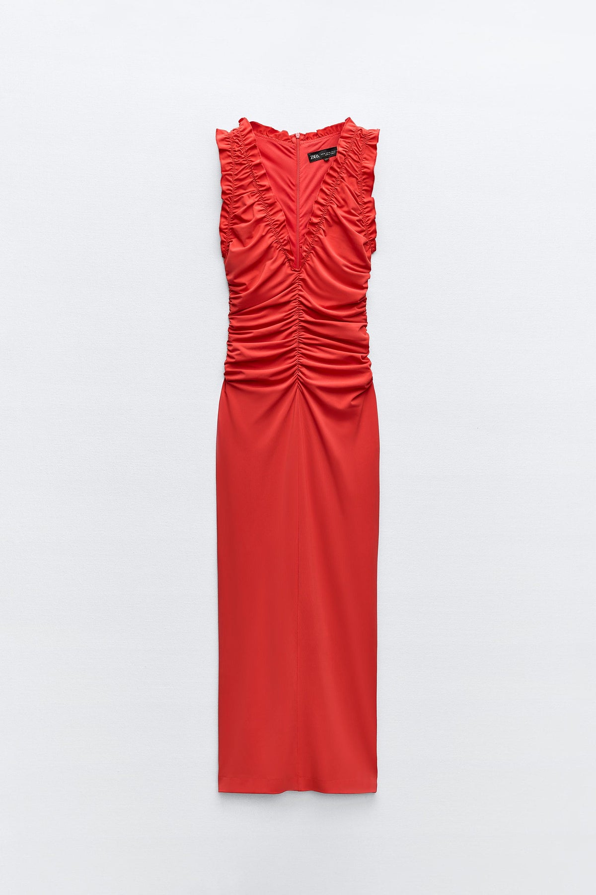 Ruffle Tank Midi Dress