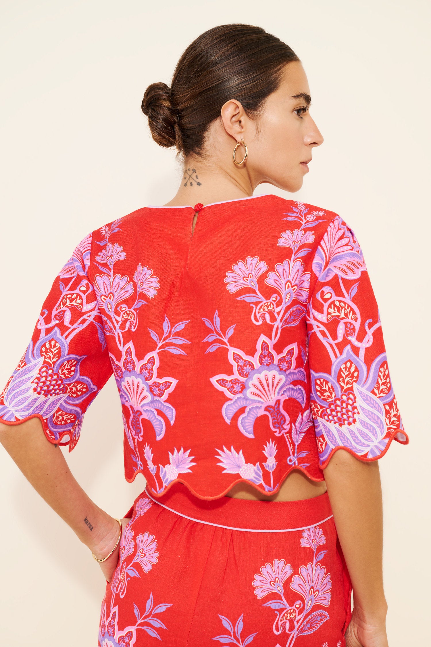 Porcelain Garden Skirt Set
