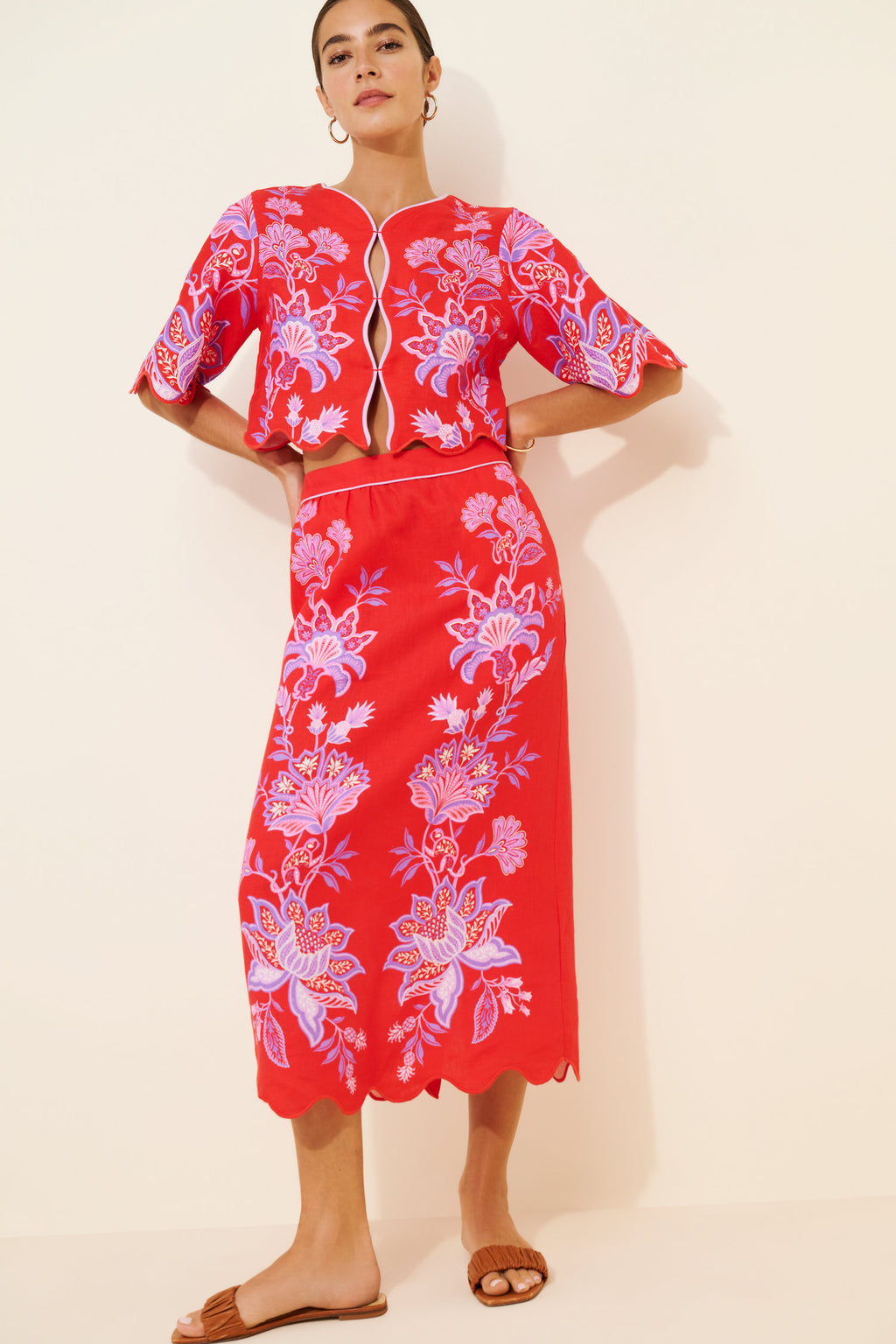 Porcelain Garden Skirt Set