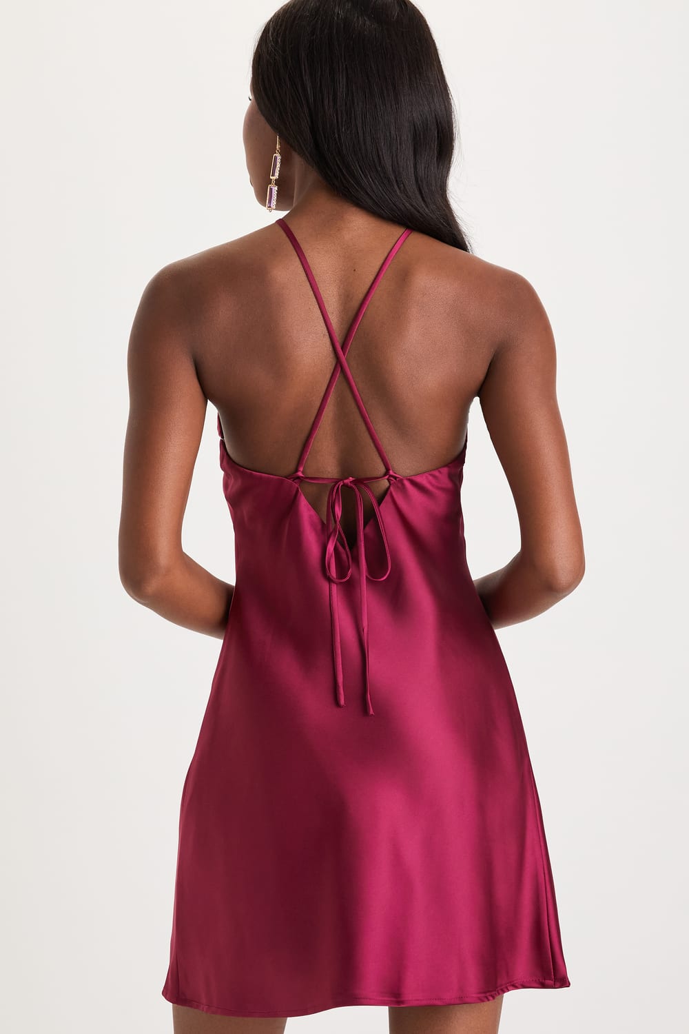 Claret Mini Dress