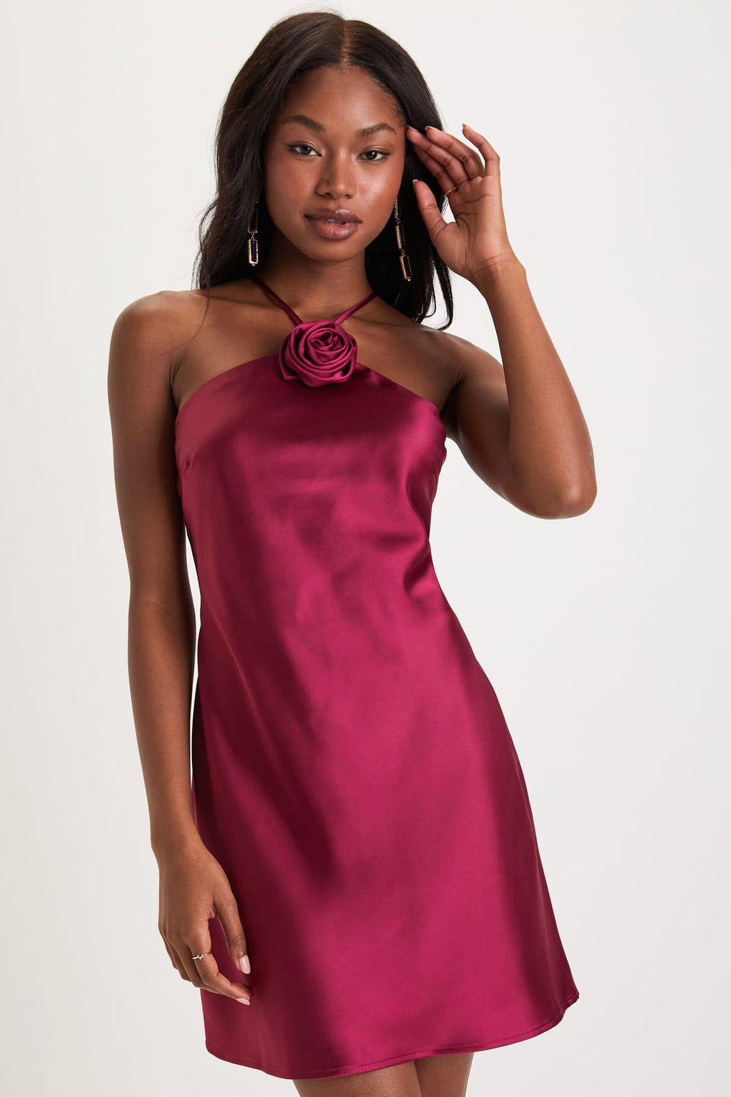 Claret Mini Dress