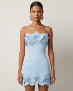 Orchid Trim Mini Dress