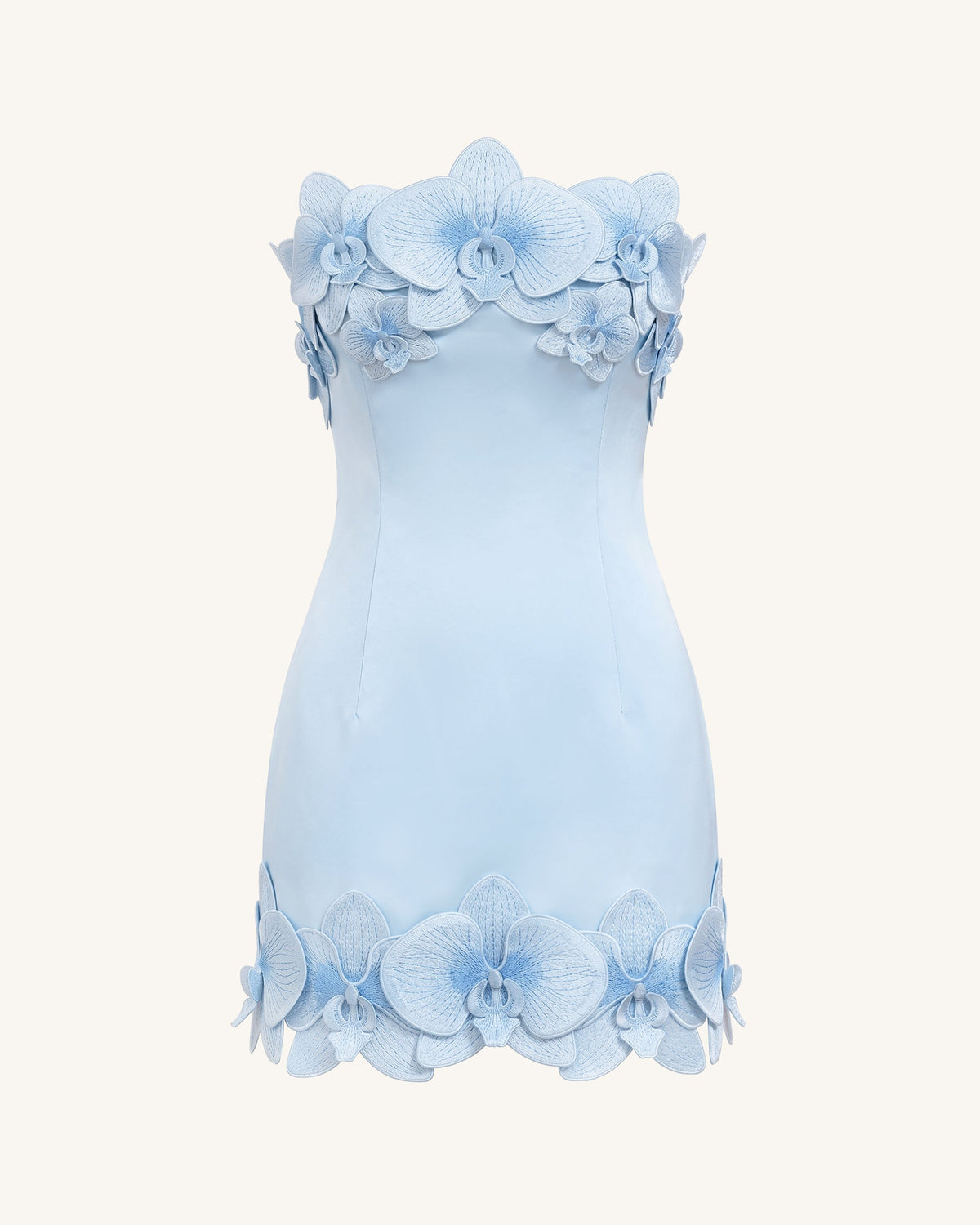 Orchid Trim Mini Dress