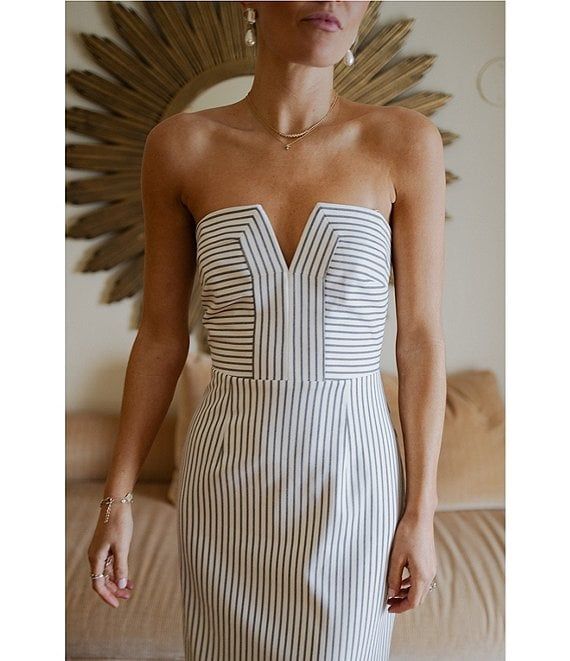 Emma Stripe Midi Dress