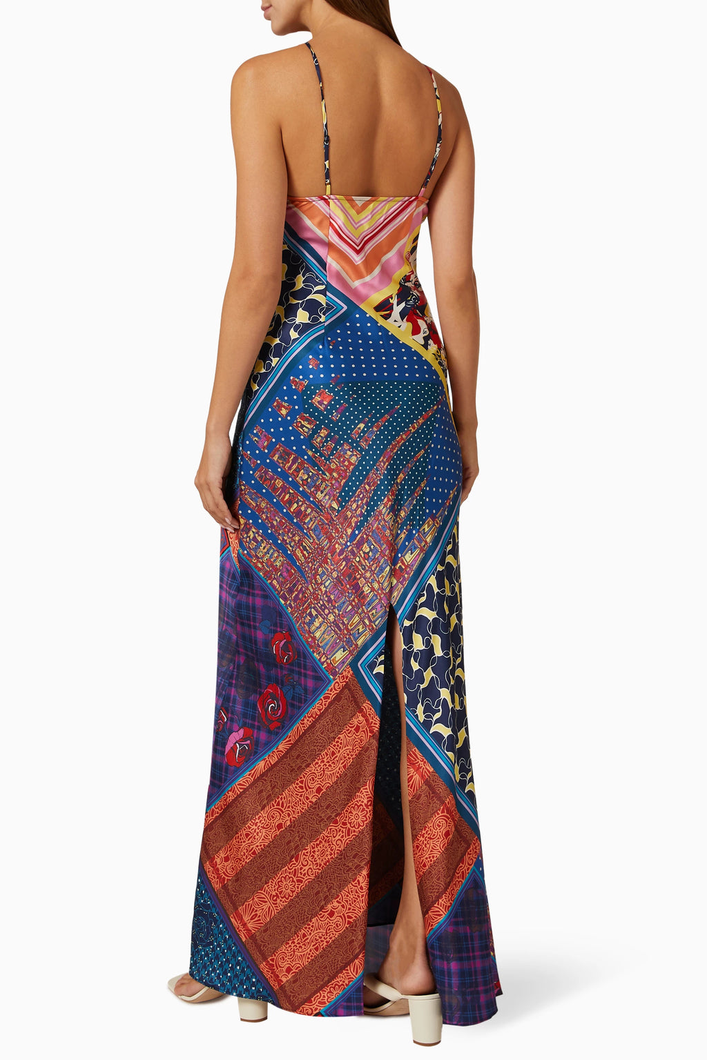 Cubism Patchwork Maxi Dress