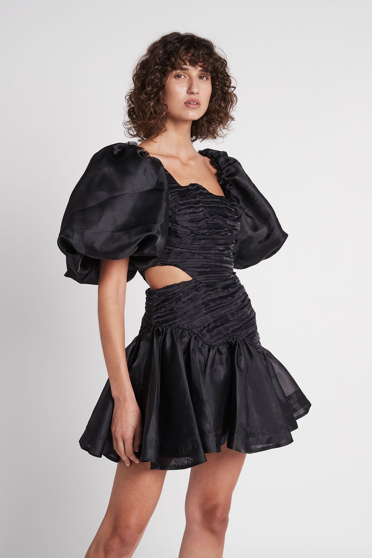 Joan Puff Sleeve Mini Dress
