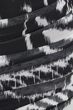 Ruched Ikat Dress