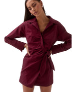 Plum Shirt Dress