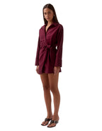 Plum Shirt Dress