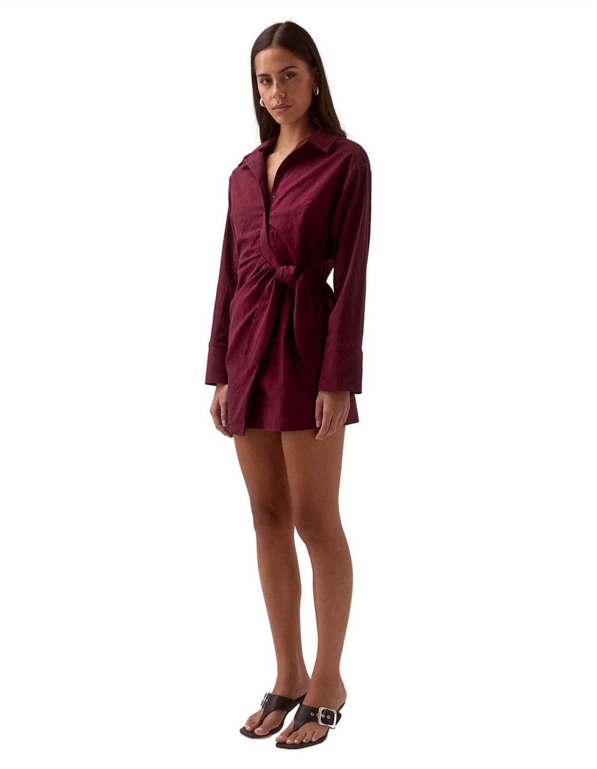 Plum Shirt Dress