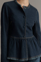 Peplum Denim Jacket
