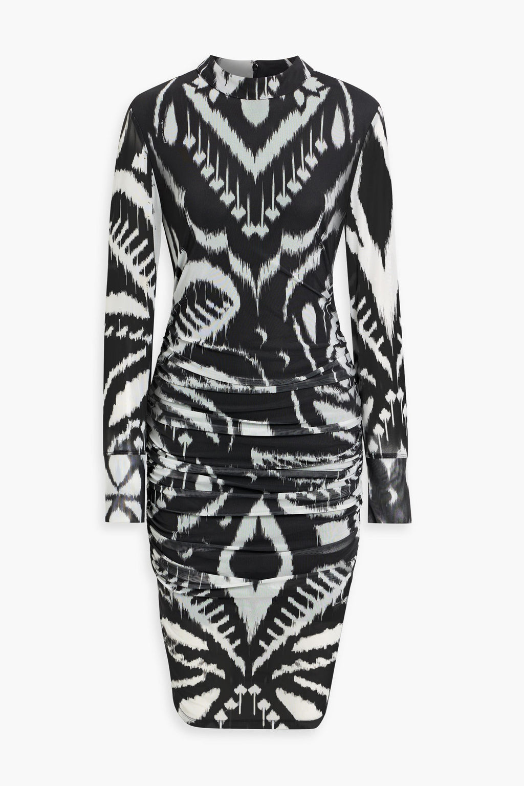 Ruched Ikat Dress