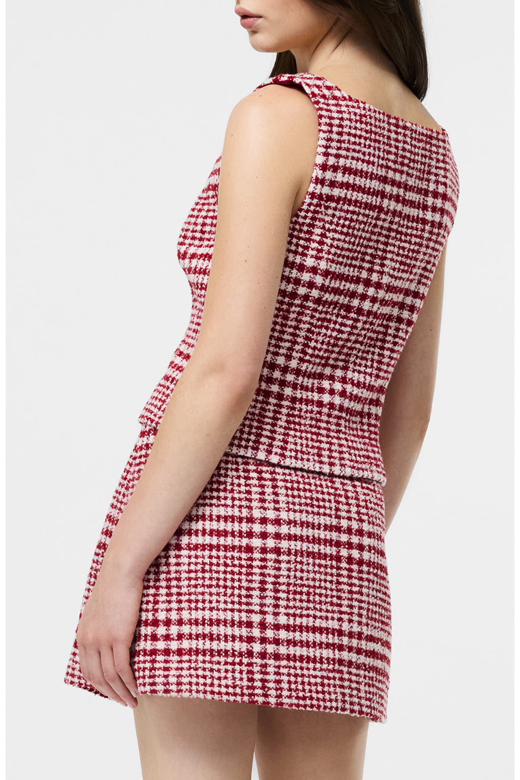 Houndstooth Skirt Set