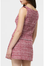 Houndstooth Skirt Set