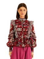 Garnet Ruffle Top