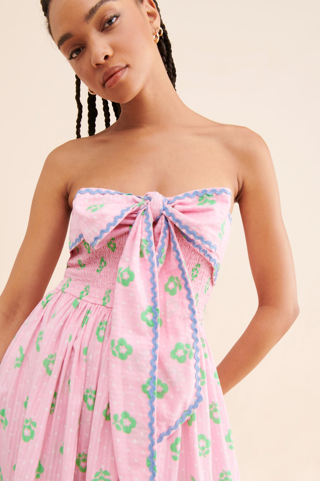 Pia Bow Midi Dress