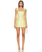 Bethany Skort Romper in Lemon