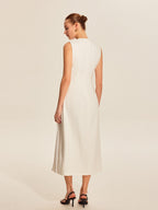 Haddy Pleated Midi Dress