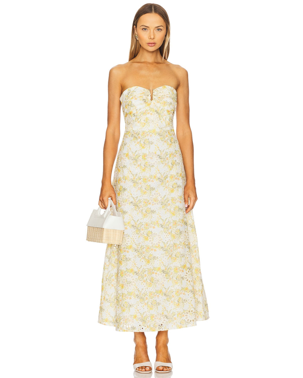 Lora Broderie Maxi Dress