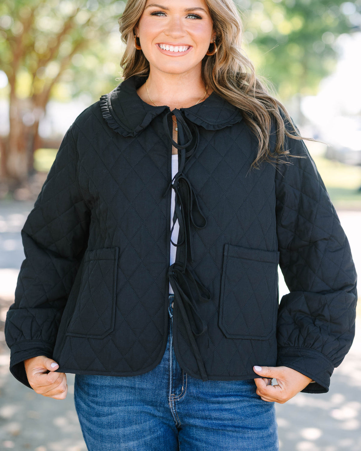 Coal Ruffle Jacket