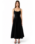 Shirred Midi Dress