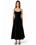 Shirred Midi Dress