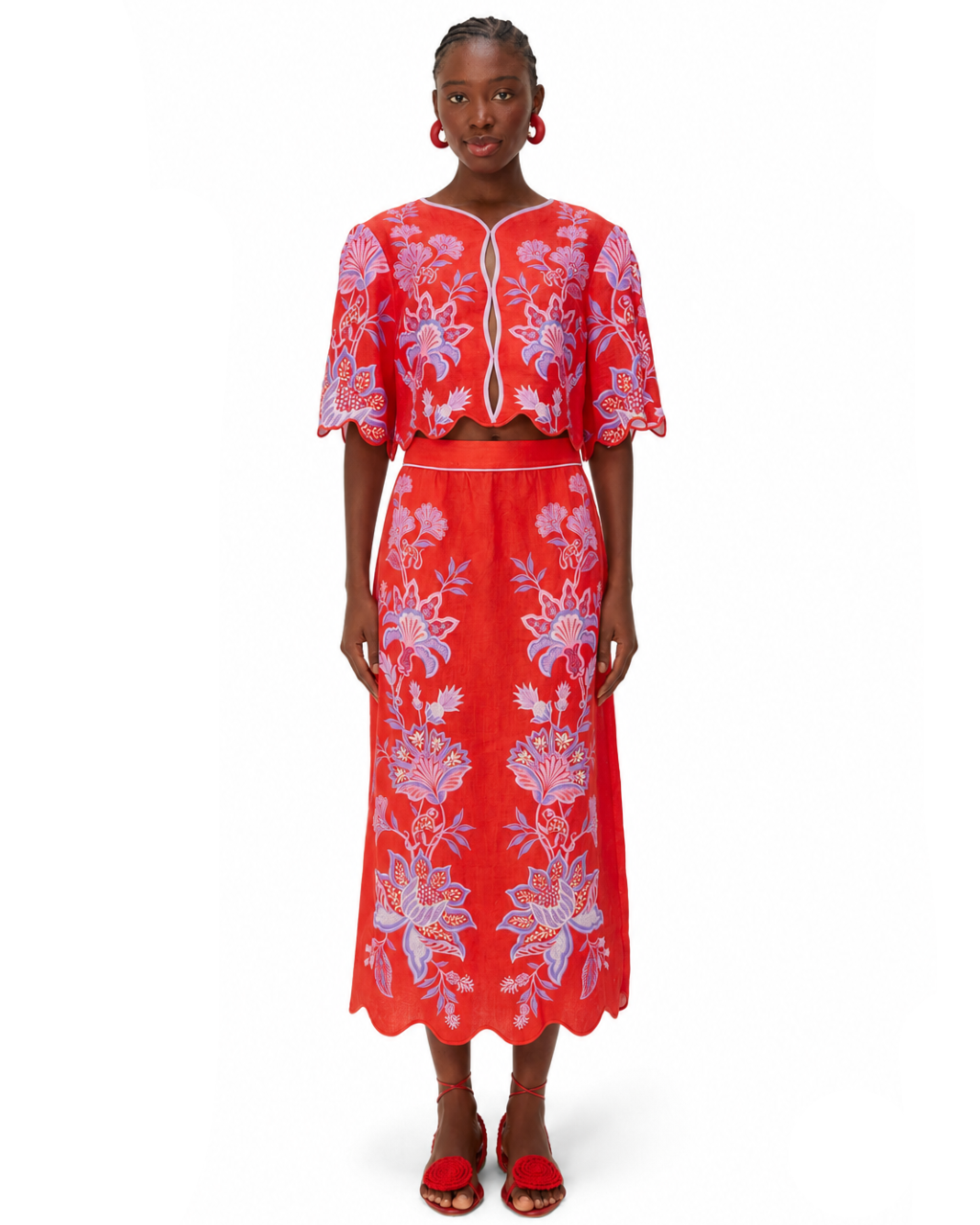 Porcelain Garden Skirt Set