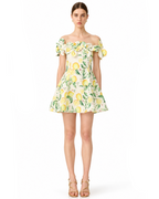 Hana Lemon Mini Dress