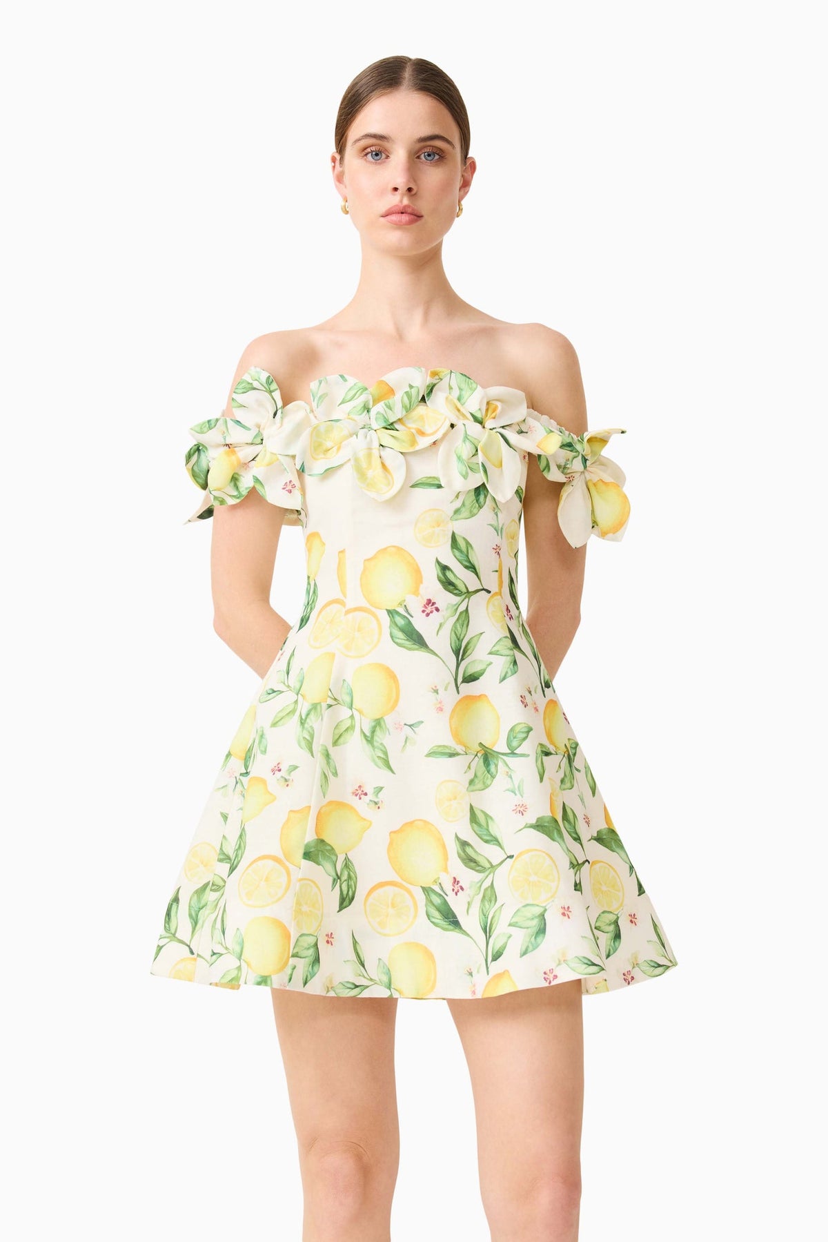 Hana Lemon Mini Dress