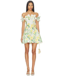 Hana Lemon Mini Dress