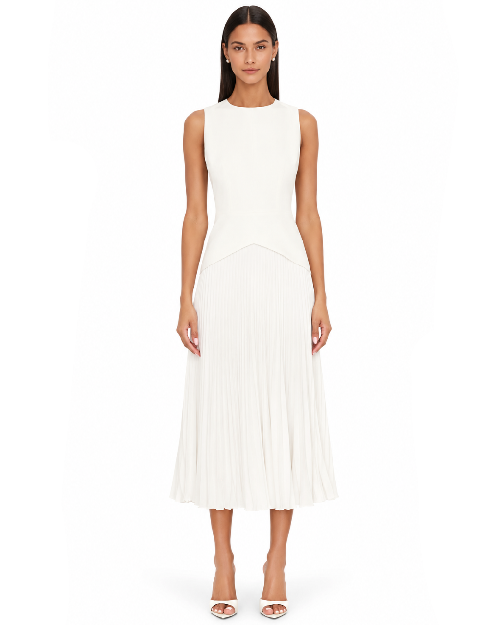 Haddy Pleated Midi Dress