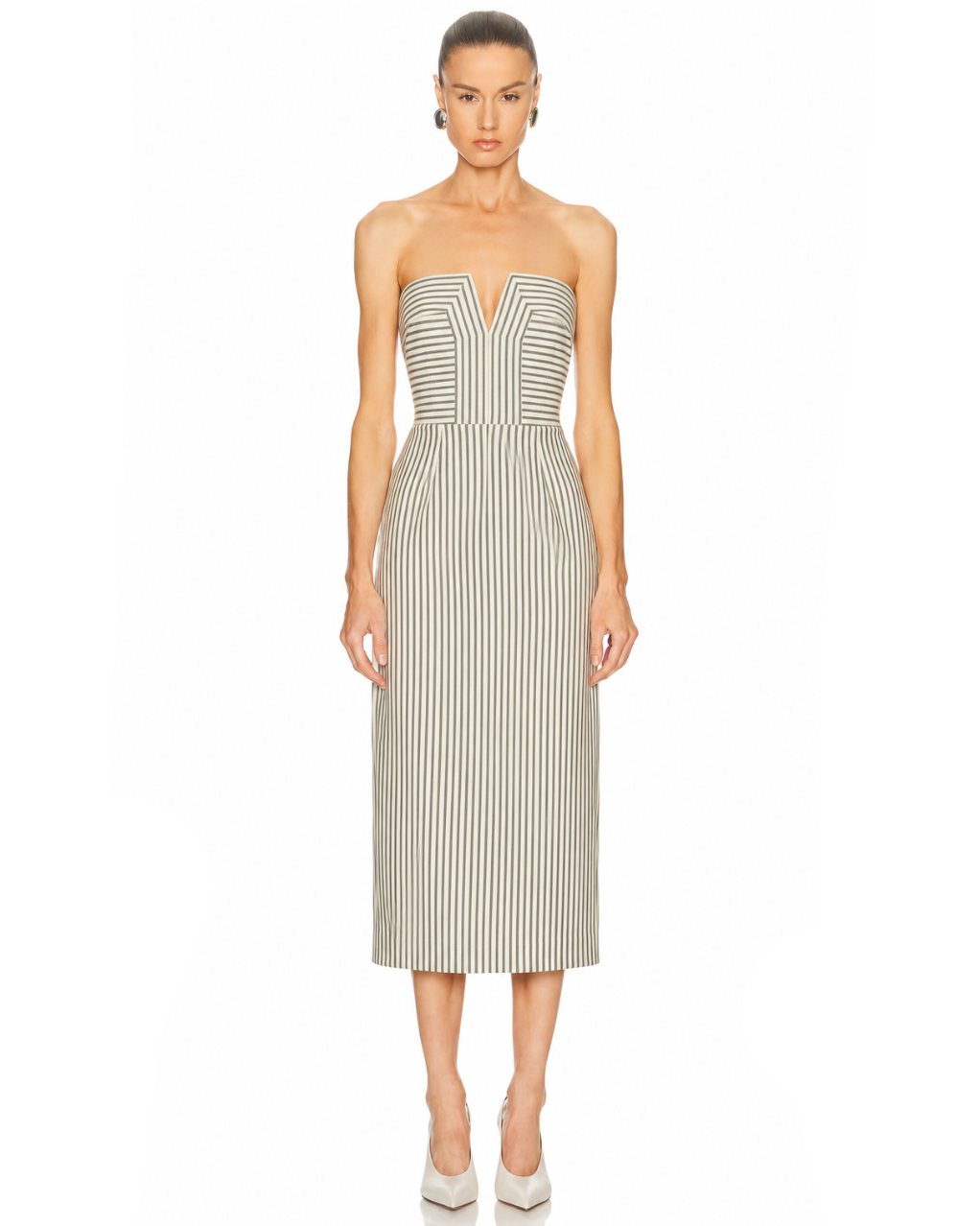 Emma Stripe Midi Dress