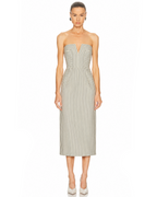 Emma Stripe Midi Dress
