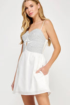 Moda Mini Dress in White