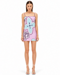Irisa Mini Dress in Violet