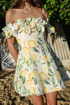 Hana Lemon Mini Dress