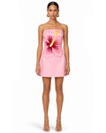 Hibiscus Embroidered Mini Dress