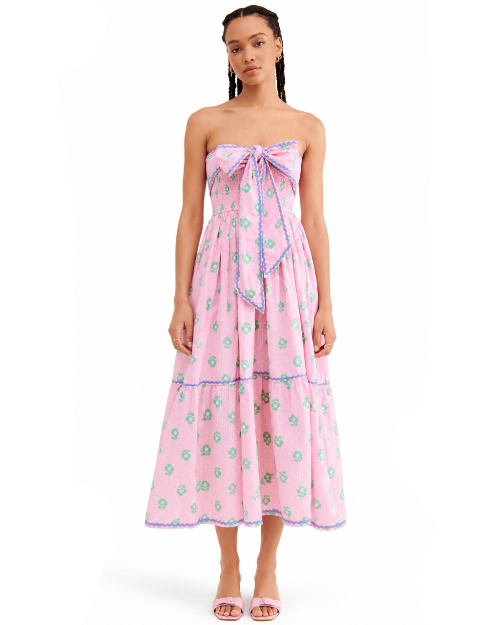 Pia Bow Midi Dress