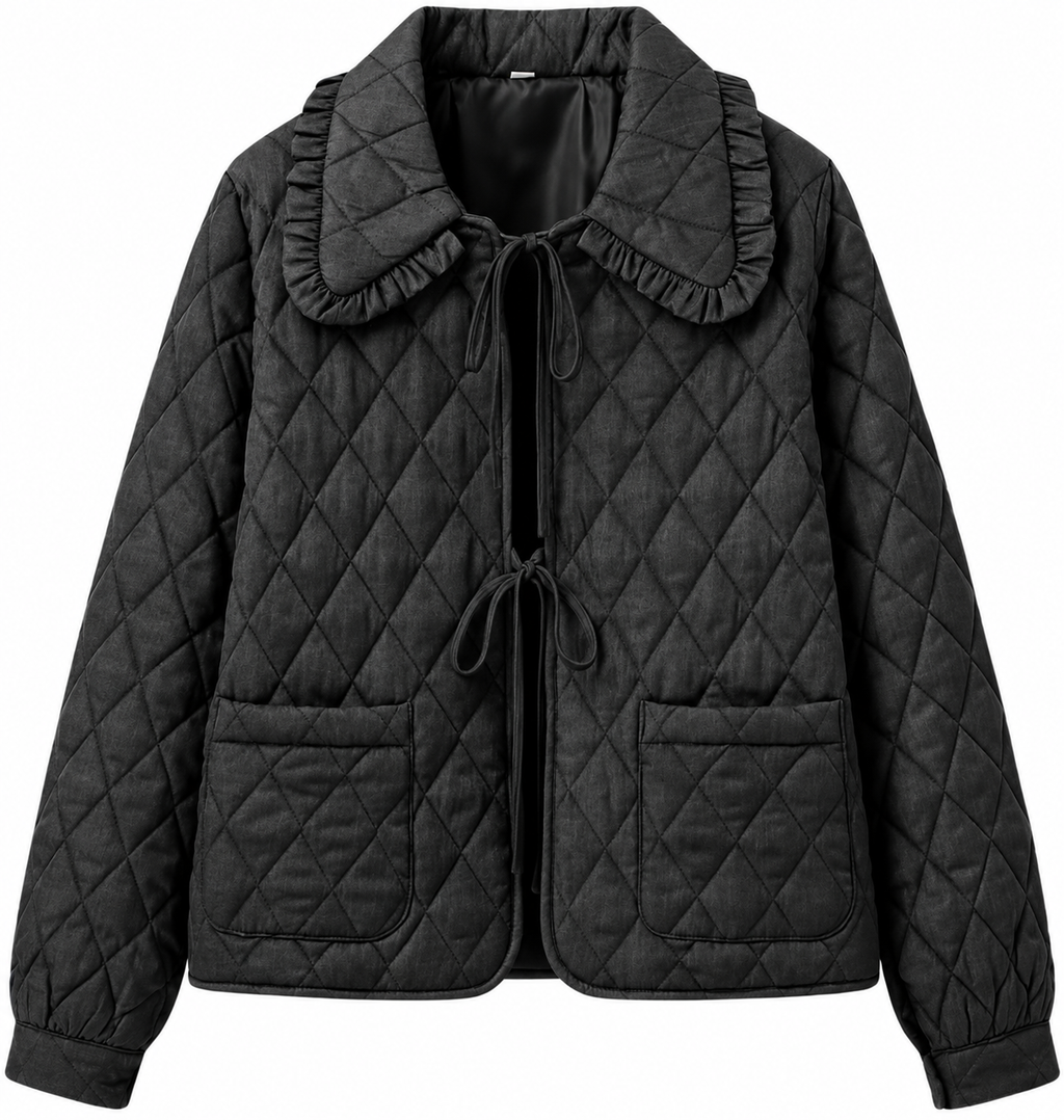 Coal Ruffle Jacket