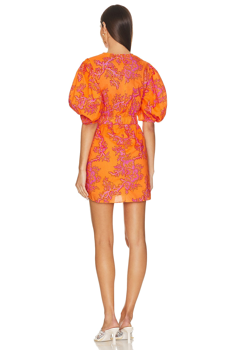 Pia Mini Dress in Coral