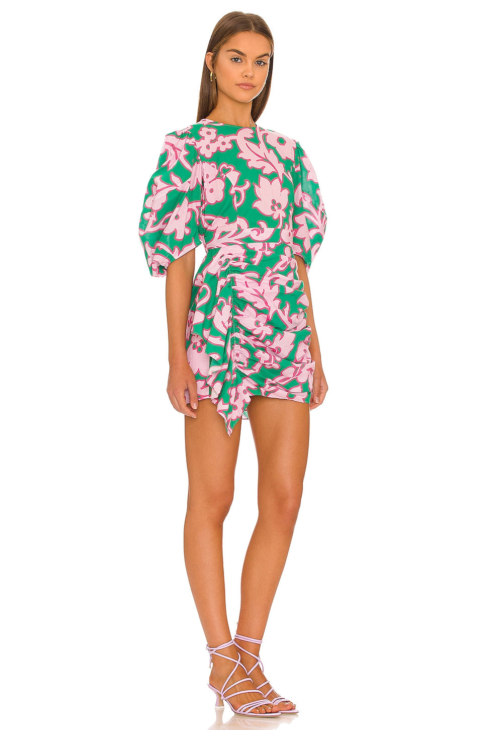 Pia Mini Dress in Guava