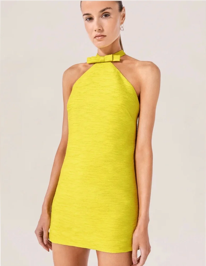 Sahsa Halter Mini Dress