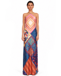 Cubism Patchwork Maxi Dress