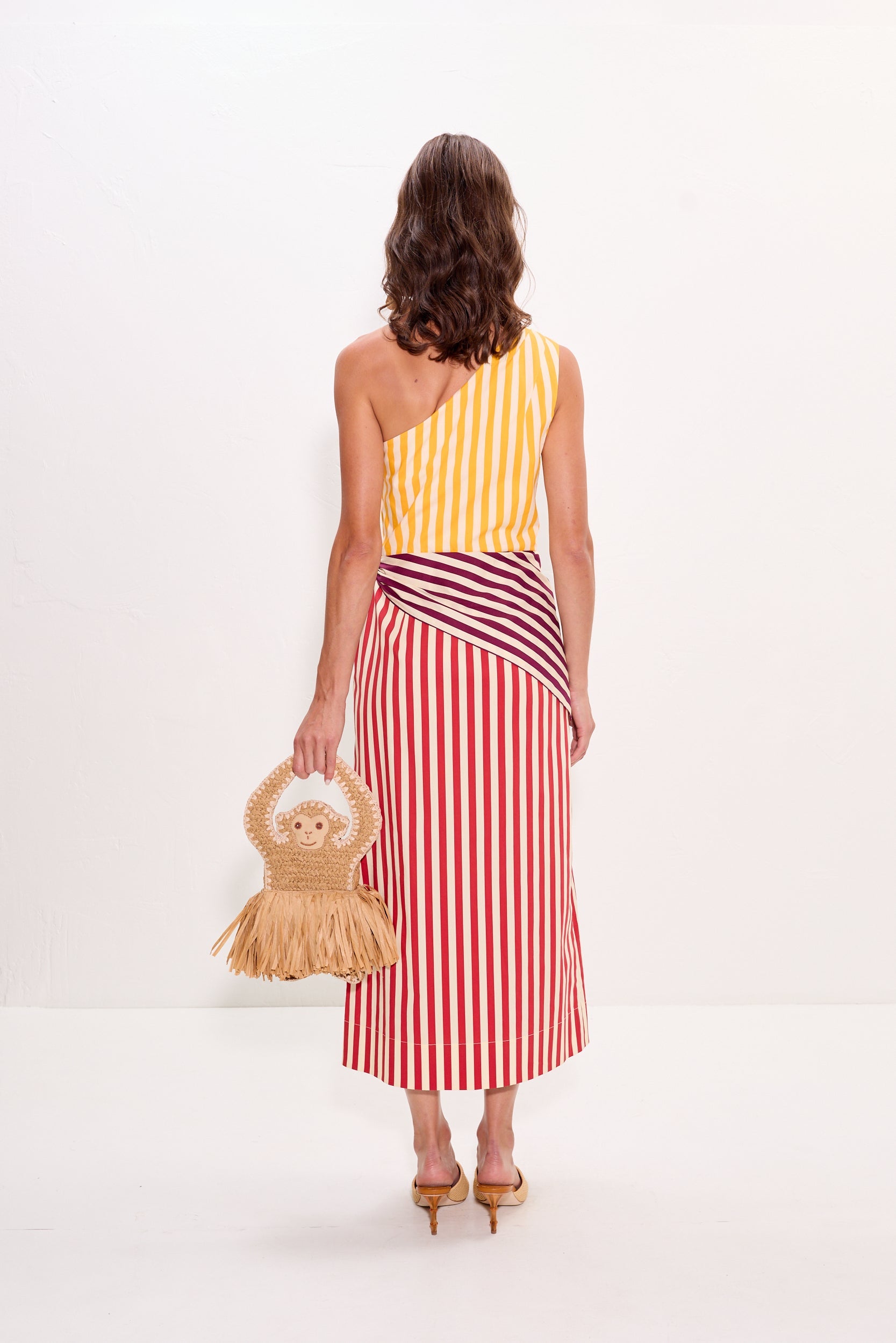 Belem Striped Midi Dress