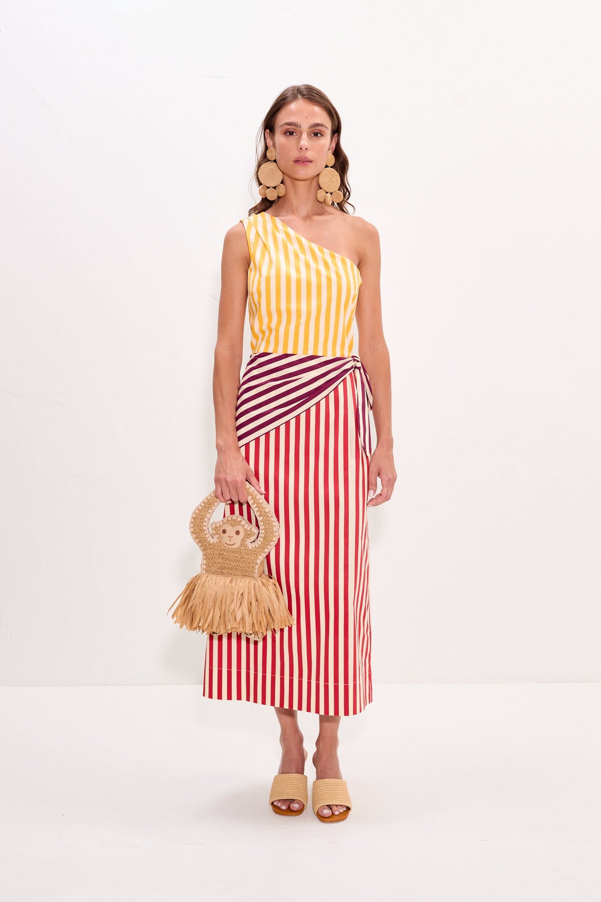Belem Striped Midi Dress