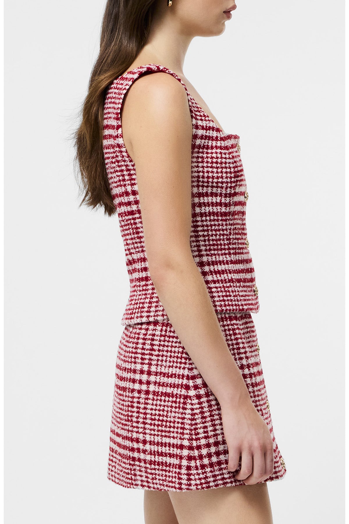 Houndstooth Skirt Set