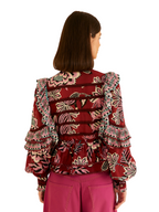 Garnet Ruffle Top