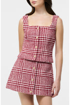 Houndstooth Skirt Set