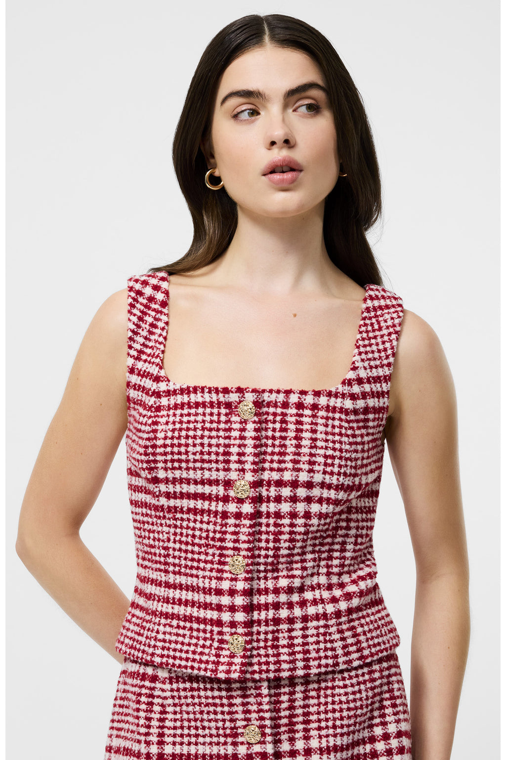 Houndstooth Skirt Set