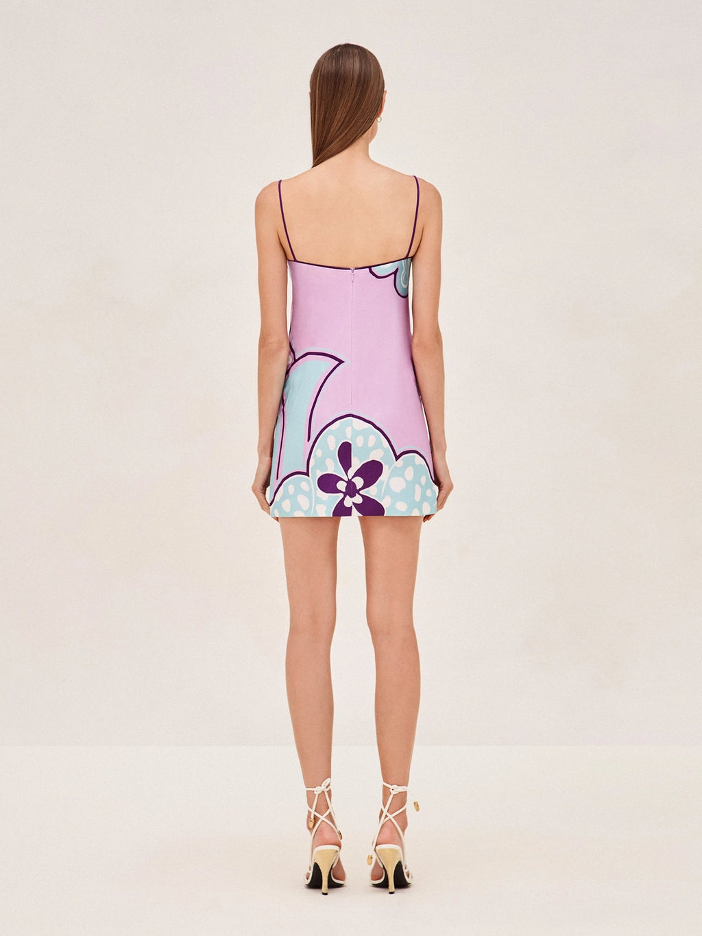 Irisa Mini Dress in Violet